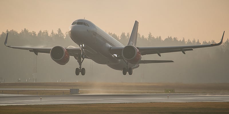 SAS flygplan landar