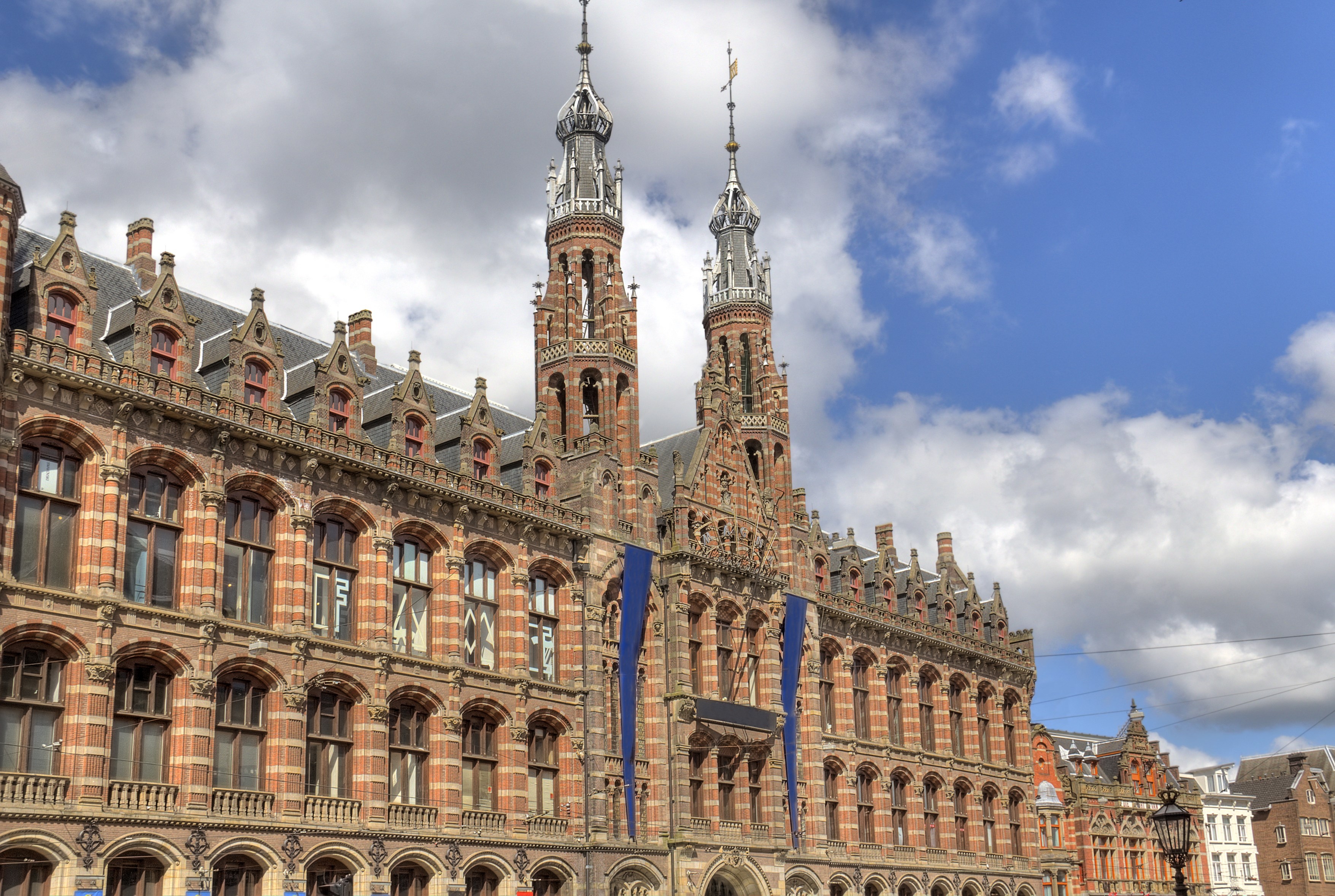 Historical Amsterdam shopping center Magna Plaza in Amsterdam, Holland