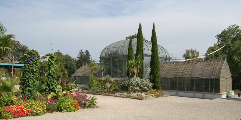 Botanical garden in Geneva, Switzerland