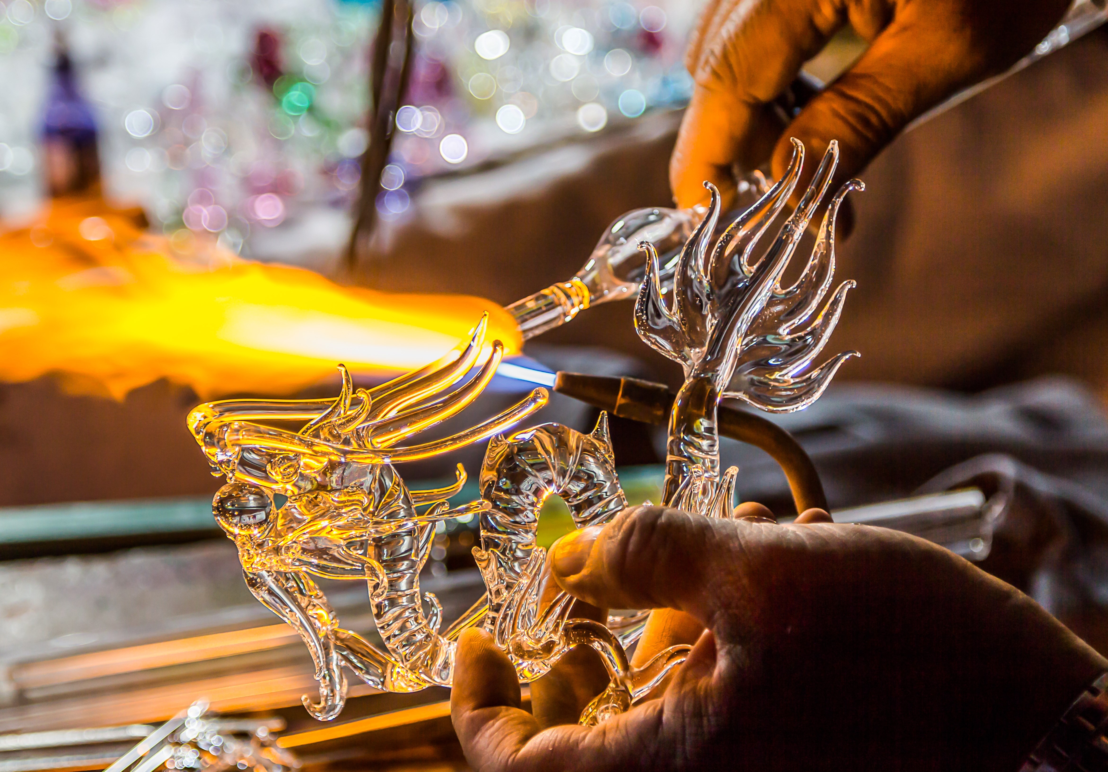 Glass blowing