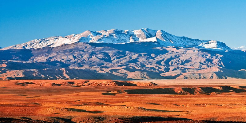 Mountain landscape in the north of Africa, Morocco